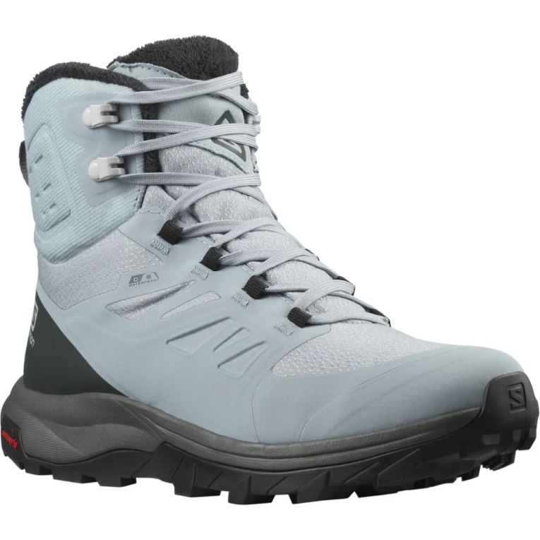 Light Blue Salomon Outblast Thinsulate Climasalomon Waterproof Women's Winter Boots | IE ZM9403